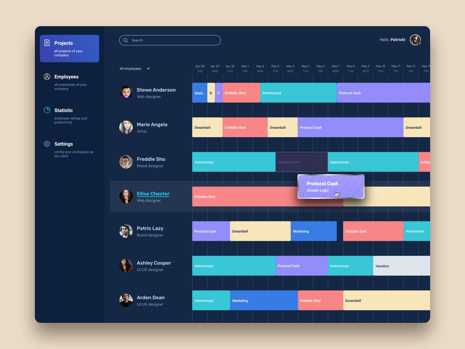 Gantt Chart Ui