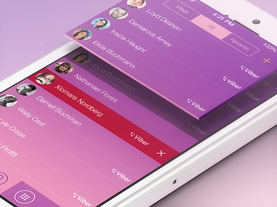 Viber iOS 7 Concept app chat concept design interface ios7 iphone ramotion ui user interface ux viber