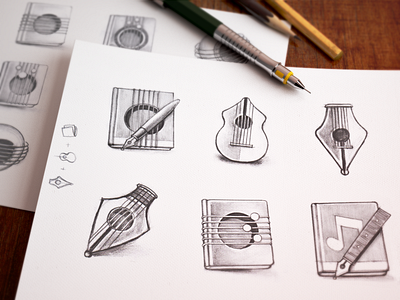 Mac Icon Sketching startup branding