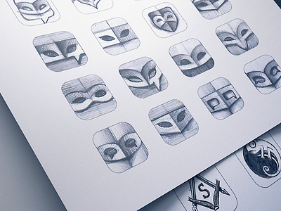 iOS 7 App Icon Sketching