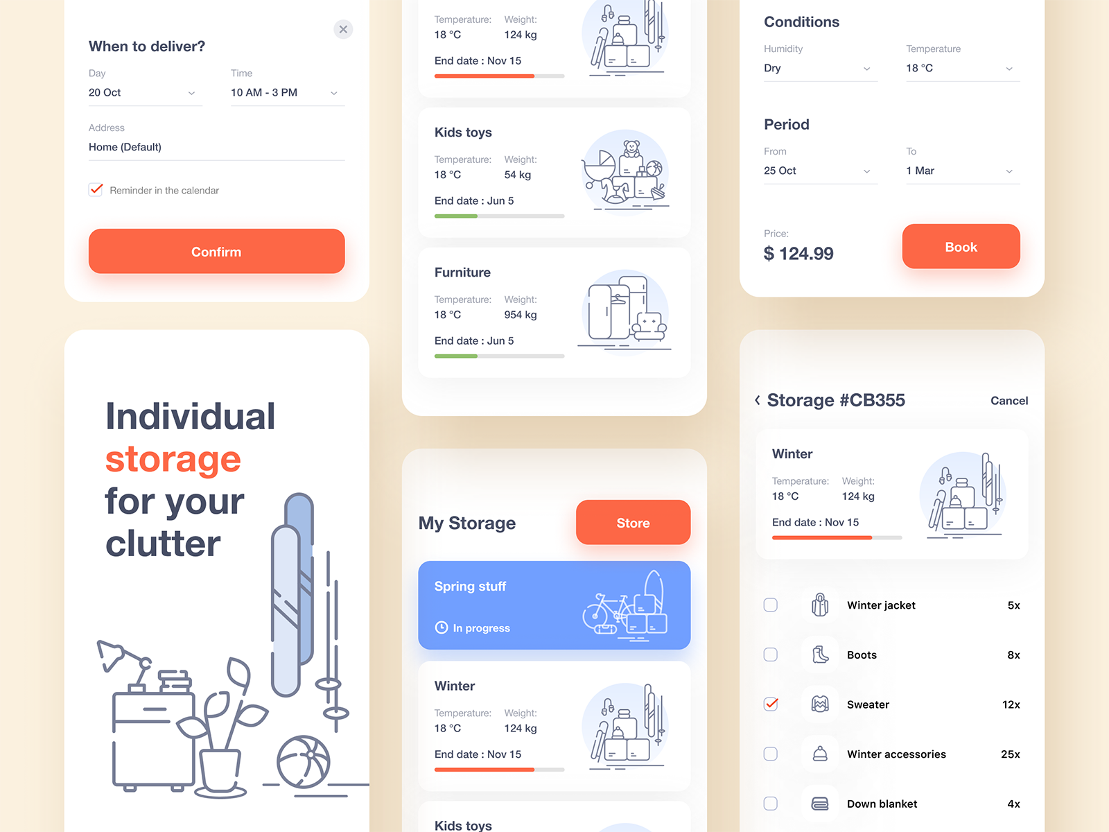 Storage Rent Mobile App by Ramotion on Dribbble