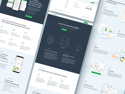 Corporate Website design: landing page home page ui