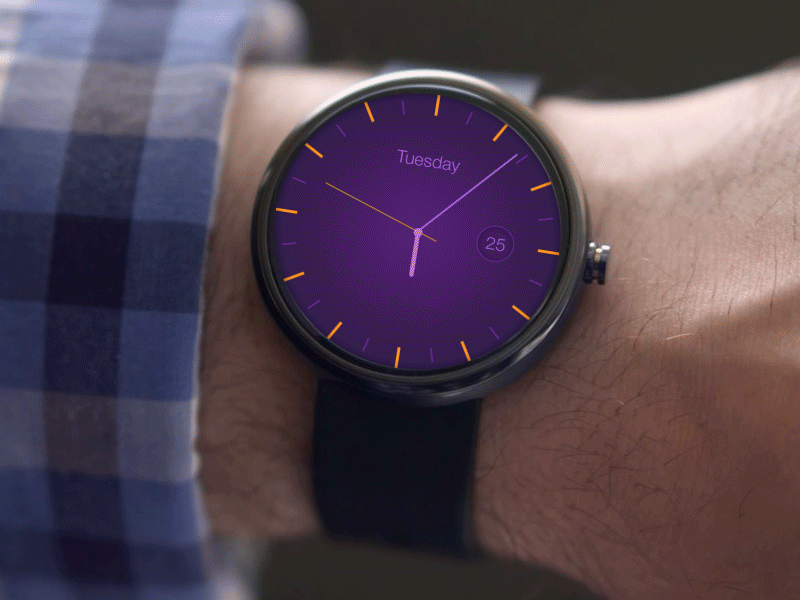 Android Wear - Clock App, Part 2 | UX, UI, GIF