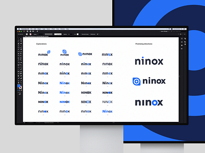 Ninox Logo Exploration: minimalist modern logo, logotype