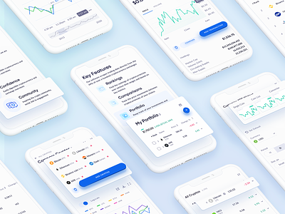 Coinread Mobile App: iOS Android UI