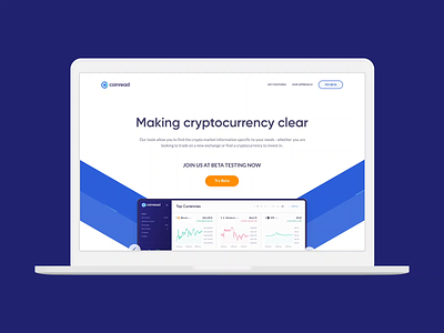Coinread Adaptive Web Design adaptive web design cryptocurrency homepage landing page maketing website ui user experience user interface ux web design web page website