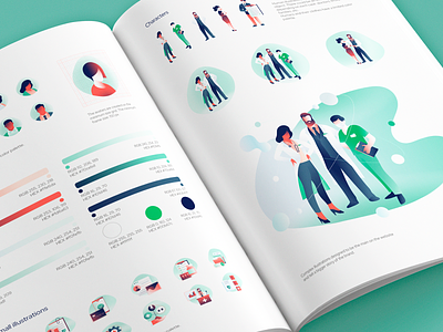 EMI Health - UI Style Guide Guideline brand identity branding charaters healthcare healthcare illustration icons illustration style guide ui design visual identity