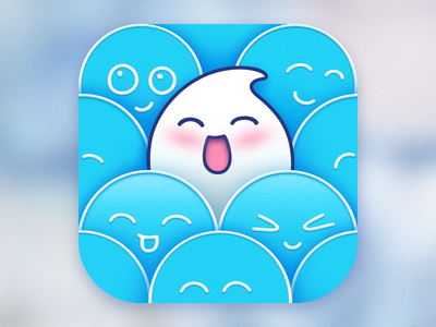 Quan Quan iPhone App Icon Design application character chat design emoji ios iphone location mobile product logo ramotion social network