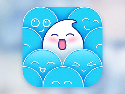 Quan Quan iPhone App Icon Design application character chat design emoji ios iphone location mobile product logo ramotion social network