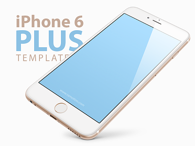 iPhone 6 PLUS Template Mockup [PSD]