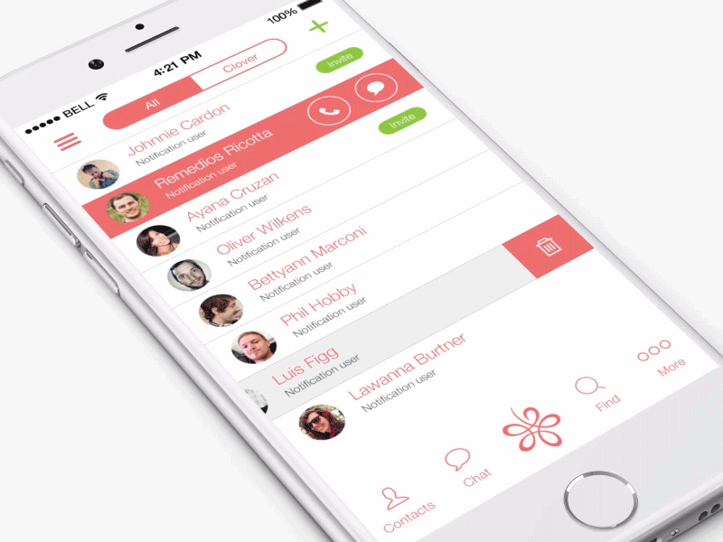 Chat iPhone App Design