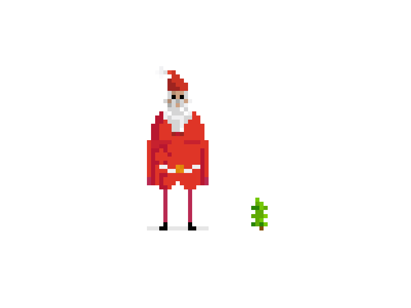 Pixel Santa