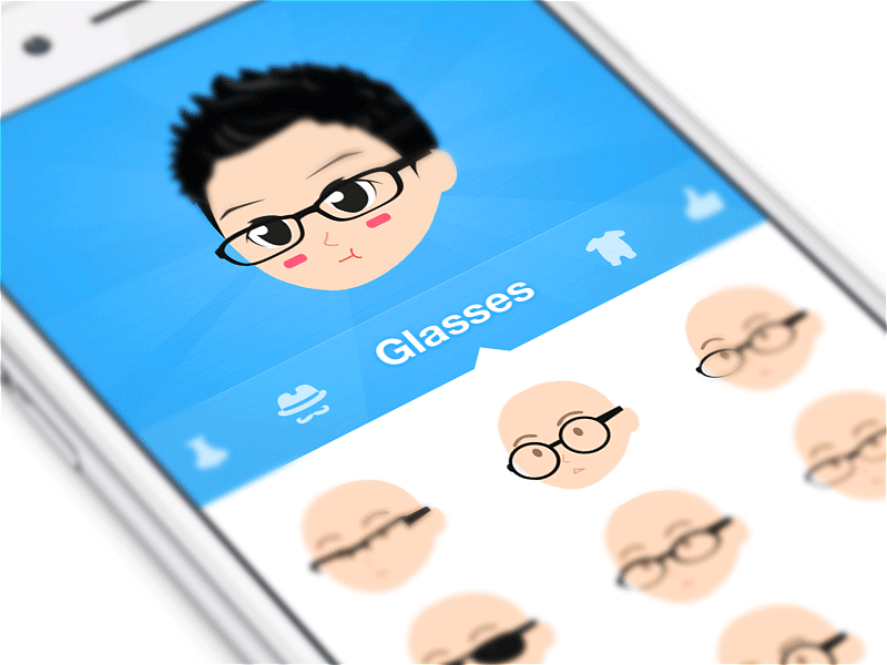 Comic App Design animation interaction avatar character comics social network emoji app application flat design game cartoon ios 8 iphone 6 material design user experience user interface ux ui gif