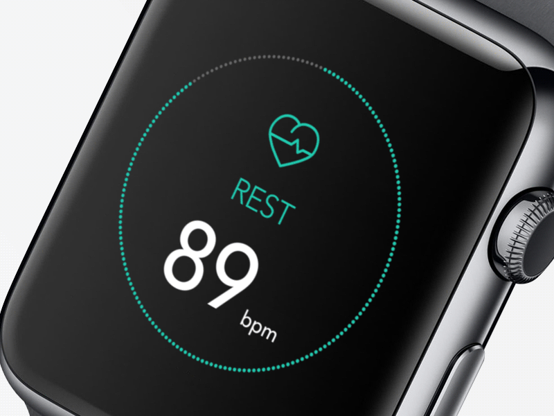 Fitness Apple Watch App Interface - UX/UI