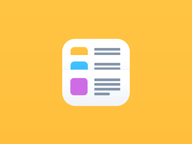 News App Branding - Icon Design address book contacts application icon brand identity branding daily breaking news flat animation ios app animation iphone 6 material design mobile business card news application newspaper blog posts product logo