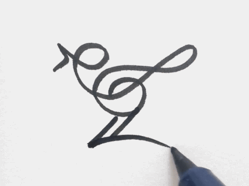 Logo Mark Drawing startup branding