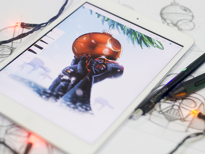 Star Wars Christmas Illustration by Ramotion on Dribbble