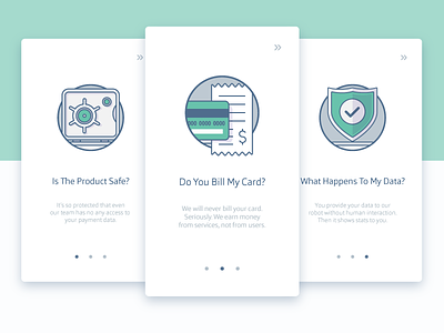 Onboarding Illustrations android material design app explainer graphics brand drawn illustration credit card icons finance managment product ios iphone application safe banking icon security payment system signup interaction design subscriptions explanation tour user experience prototype ux ui registration