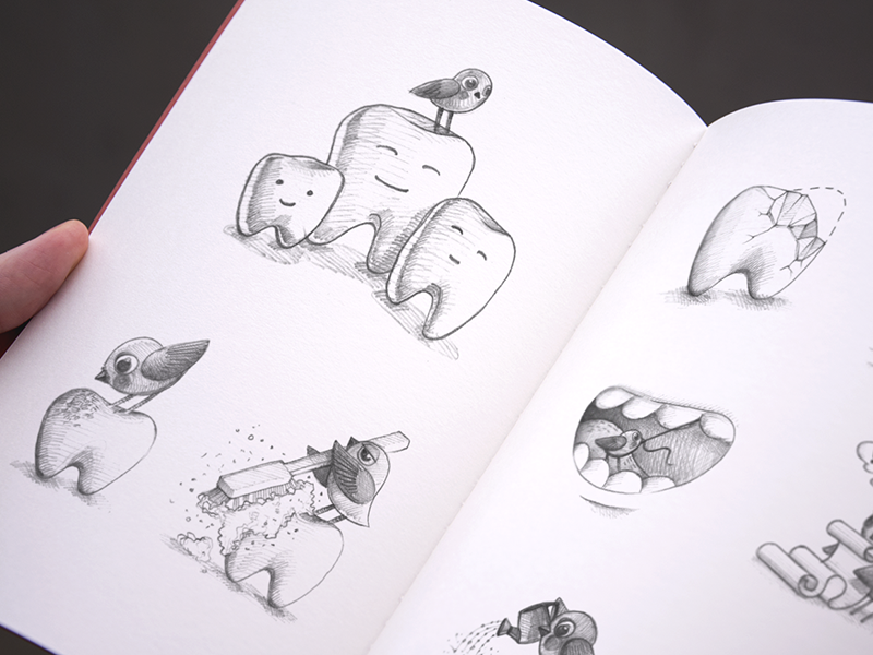 Dental clinic concept, sketch for your design - Stock Illustration  [28383357] - PIXTA