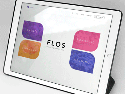 Web Flower Store Design animation design startup branding ux ui web site website