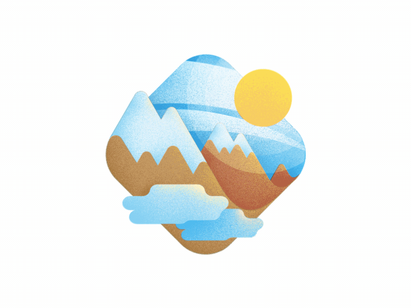 Travel Mountains Animation