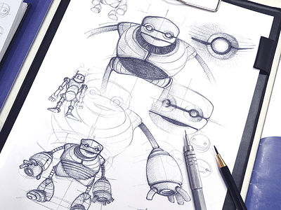 Robot Mascot Sketches