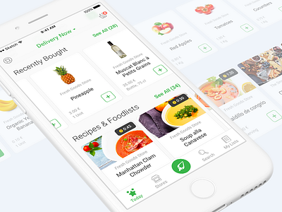 Food Deliver iOS App Design