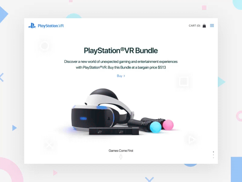 PS VR Store Interaction