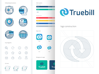 Truebill Brand Guidelines startup branding