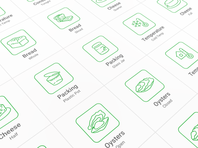 Food Delivery Pictogram Set