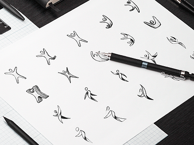 Hand Drawn Explorations startup branding