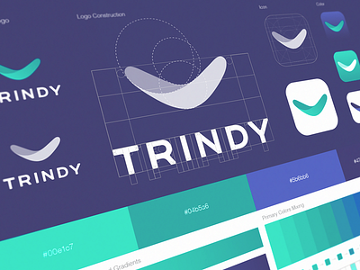 Trindy App Icon & Logo app icon app logo application icon cool icons creative logo design inspiration digital logo elegant logo flat logo design green logo icons icons design logo logo presentation logomark logotype minimal logo simple logo ui style guide visual identity