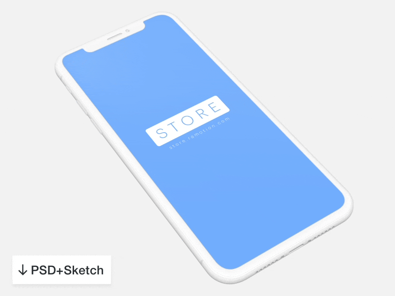 Download iPhone X Clay Mockups PSD+Sketch 💎 by Ramotion on Dribbble PSD Mockup Templates