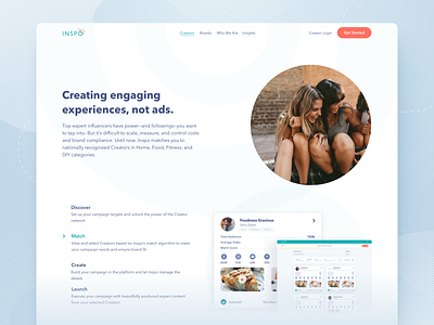 Company Marketing Website design: landing page home page ui