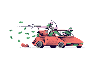 #Randominds: Cash Tail art car car illustration characters design inspiration exercise flat illustration illustartor illustration illustration process money ui ui design vector illustration