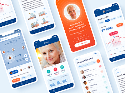 Healthcare iOS App User Interface