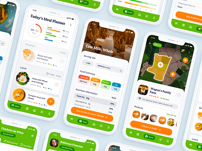 Mobile App Concept - Personalized Nutrition app application design interface ios app iphone iphone x mockup mobile app mobile app development company mobile app experience mobile app ui mobile application mobile design ramotion ui ui design ui ux design user experience user interface ux ui