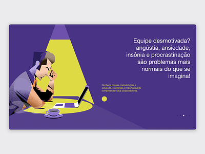 Humans at Work Banner Slide animation design flat illustration illustrator minimal ui vector web website