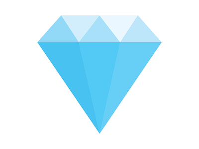 Simple diamond illustration vector
