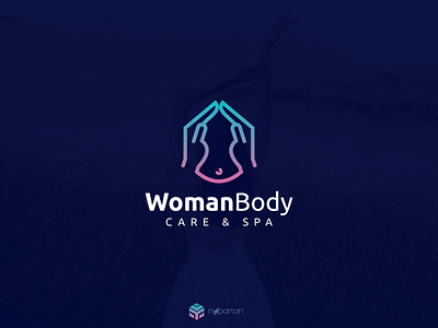 Women Body Care Spa Logo Design body branding care clean creative fly freedom lineart logo modern relax woman yoga