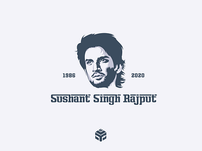 Sushant Singh Rajput death death news face art face logo indian actor sushant singh rajput