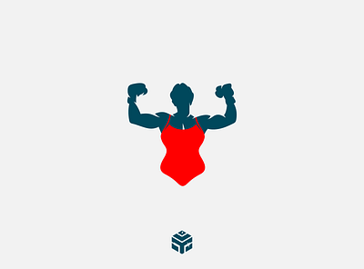 gender boxing agency boxing business clean company creative gender boxing logo modern