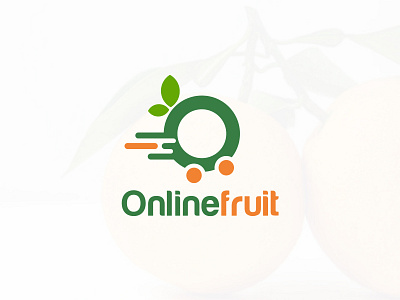 Online Fruit Logo agency brand branding business clean company corporate creative food freash fruits logo modern