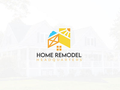 Home Remodel logo agency brand branding business clean corporate creative home home page logo modern remodel