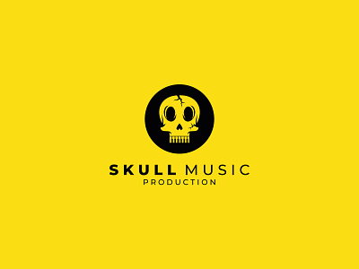 Skull Music Logo angry audio audio logo branding clean creative design illustration logo modern music music logo skull skull logo skull music sound sound logo vector wave wave logo