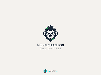 Monkey Fashion Logo angry animals ape branding brave chimp club creative defense design gorilla graphic icon king kong logo mascot media monkey powerpoint protect