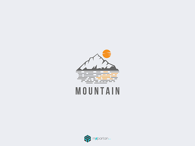 Mountain Logo air circle clean elite film health high internet landscape line logo mark meditation mind mountain nature plane relax reservation resort