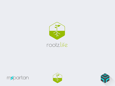 Rootz Life art brand branding creative creativity design environment foliage garden graphic green icon illustrator image leaf leaves logo media natural nature