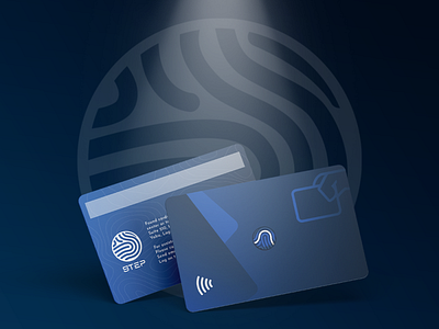 STEP Contactless Card blue brand branding card design clean contactless creative creative design design graphic design identity simple design transportation