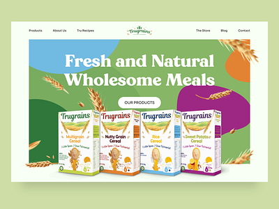 Trugrains Landing Page branding clean design landing page simple design ui website